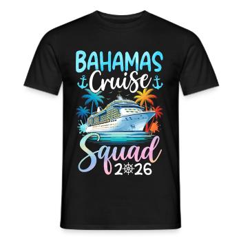 Équipe de croisière des Bahamas 2026 - T-shirt homme - noir - Devant - AI Model Male 178 light (178cm)