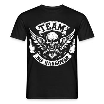 Antialcoholic Abstinent Team No Hangover - Men's T-Shirt - black - Front - AI Model Male 178 light (178cm)