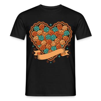 Pickleball-lustiger Spieler liebt Pickle-Ballplatz - Männer T-Shirt - Schwarz - Vorne - AI Model Male 178 light (178cm)