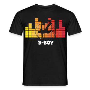 B-Boy Breakdance Streetstyle Hip Hop DJ Dance - Männer T-Shirt - Schwarz - Vorne - AI Model Male 178 light (178cm)