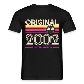 Original 2002 Édition Vintage - T-shirt homme - noir - Devant - AI Model Male 178 light (178cm)