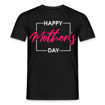 Happy Mothers Day Elegant - Men's T-Shirt - black - Front - AI Model Male 178 light (178cm)