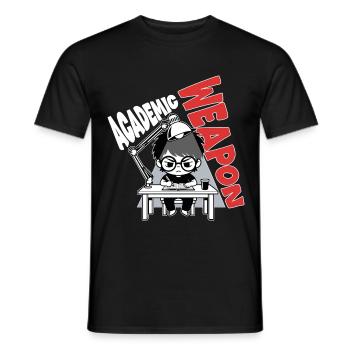 Étudiant Academic Weapon Révisions Manga - T-shirt homme - noir - Devant - AI Model Male 178 light (178cm)