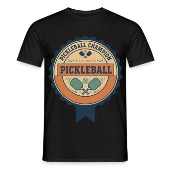 Pickleball-Champion Est 2023 Funny Player Love - Männer T-Shirt - Schwarz - Vorne - AI Model Male 178 light (178cm)