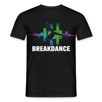 Breakdance Streetstyle Hip Hop DJ Dance - Männer T-Shirt - Schwarz - Vorne - AI Model Male 178 light (178cm)