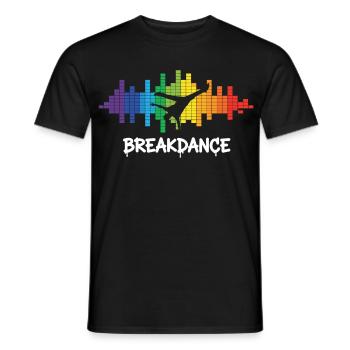 Breakdance Streetstyle Hip Hop DJ Dance - Männer T-Shirt - Schwarz - Vorne - AI Model Male 178 light (178cm)