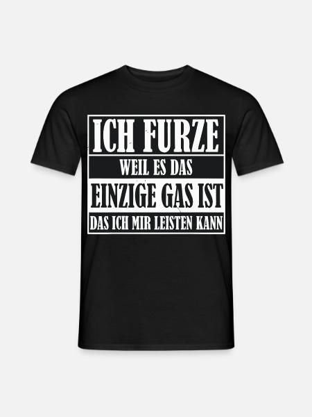 Ich Furze Gas - Männer T-Shirt - Schwarz