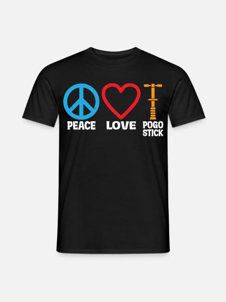 Pogo-Stick-Springer-Champion Pogo-Stick - Männer T-Shirt - Schwarz