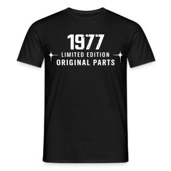 Millésime 1977 - T-shirt homme - noir - Devant - AI Model Male 178 light (178cm)