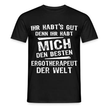 Ergotherapeut - Männer T-Shirt - Schwarz - Vorne - AI Model Male 178 light (178cm)