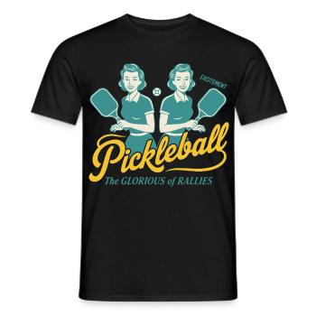 Pickleball: Der glorreiche Rallye-Witzspieler - Männer T-Shirt - Schwarz - Vorne - AI Model Male 178 light (178cm)