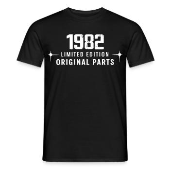 Millésime 1982 - T-shirt homme - noir - Devant - AI Model Male 178 light (178cm)