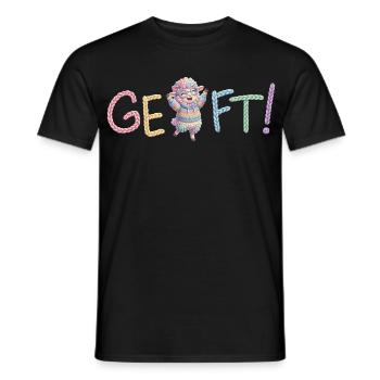 Geschafft! Schaf - Männer T-Shirt - Schwarz - Vorne - AI Model Male 178 light (178cm)