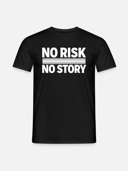 AUCUN RISQUE SANS HISTOIRE Déclaration d’aventure - T-shirt homme - noir