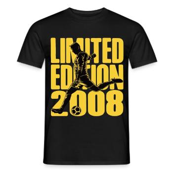 Édition Kicker d’anniversaire football 2008 - T-shirt homme - noir - Devant - AI Model Male 178 light (178cm)
