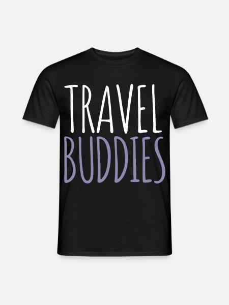 Reisebegleiter - Männer T-Shirt - Schwarz