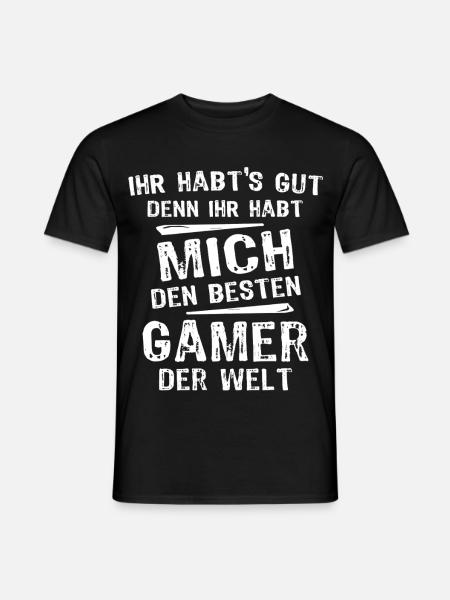 Gamer - Männer T-Shirt - Schwarz