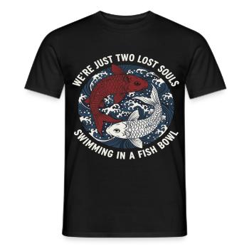 Koi Fisch Japan Tattoo Spruch - Männer T-Shirt - Schwarz - Vorne - AI Model Male 178 light (178cm)