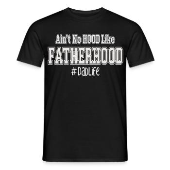 Father Saying Fatherhood DadLife - Men's T-Shirt - black - Front - AI Model Male 178 light (178cm)