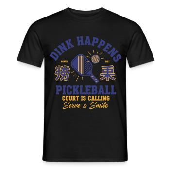 Joueur drôle de pickleball Dink Happen Love - T-shirt homme - noir - Devant - AI Model Male 178 light (178cm)