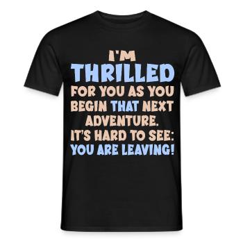 Adieu Travail d’adieu - T-shirt homme - noir - Devant - AI Model Male 178 light (178cm)