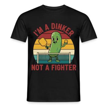 Pickleball-lustiger Spieler Pickle Ball Ich bin ein Dinker - Männer T-Shirt - Schwarz - Vorne - AI Model Male 178 light (178cm)