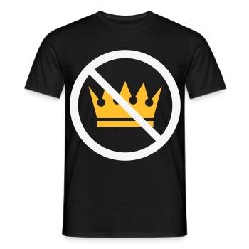 No Kings! (Protest Sign / NEG 2C) - Men's T-Shirt - black - Front - AI Model Male 178 light (178cm)