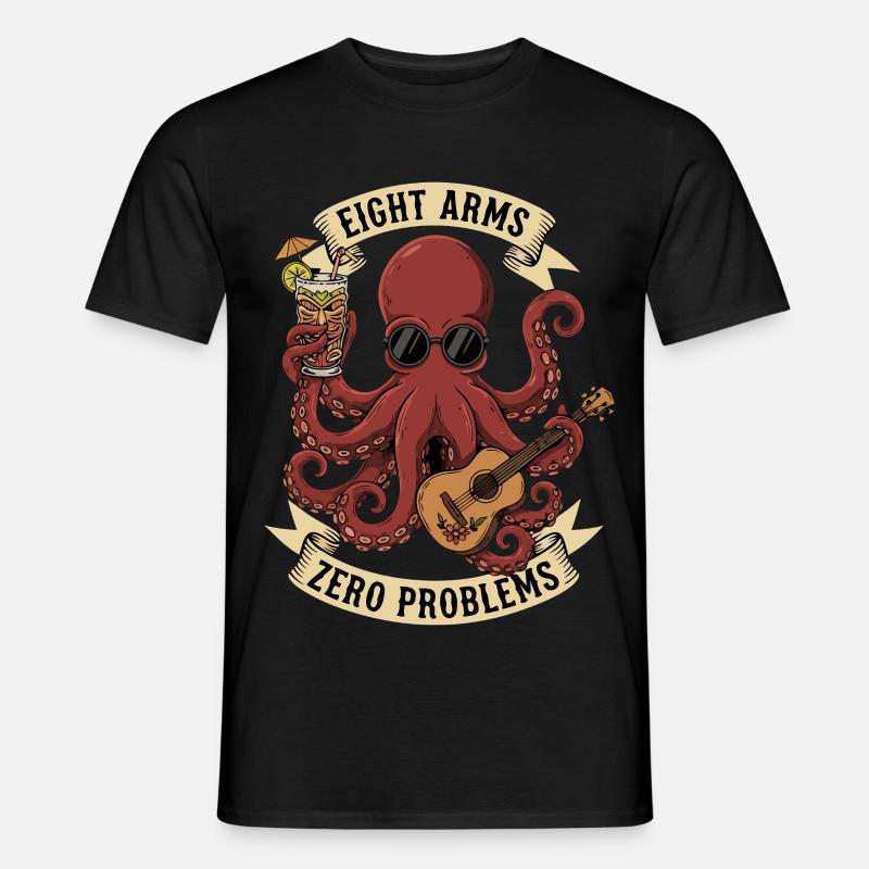 Eight Arms Zero Problems - Men’s T-shirt - black