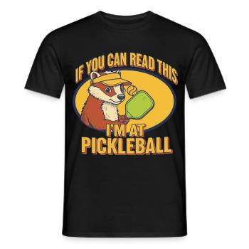Pickleball: Wenn du das lesen kannst, bin ich bei Funny Player - Männer T-Shirt - Schwarz - Vorne - AI Model Male 178 light (178cm)