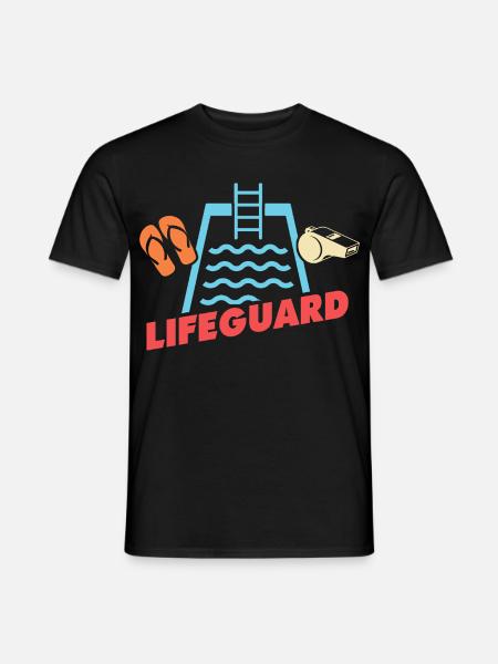 Lifeguards Love Lifeguard Swimmers - Men's T-Shirt - black