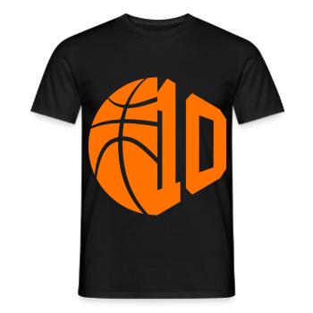 NUMMER 10 BASKETBALL 10. GEBURTSTAG - Männer T-Shirt - Schwarz - Vorne - AI Model Male 178 light (178cm)