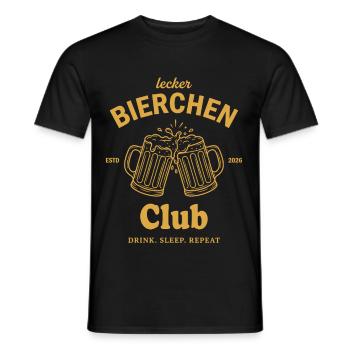 Chemise de bière Drôle Amateur de bière Hommes cadeaux - T-shirt homme - noir - Devant - AI Model Male 178 light (178cm)