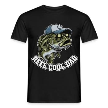 Mouliner Papa Cool Pêche Papa Père - T-shirt homme - noir - Devant - AI Model Male 178 light (178cm)