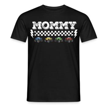 Conception de l’écrou tout-terrain de maman Monster Truck - T-shirt homme - noir - Devant - AI Model Male 178 light (178cm)