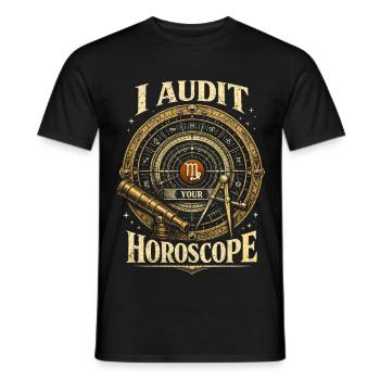 Astronomie Astronom I Audit Your Horoscope - Männer T-Shirt - Schwarz - Vorne - AI Model Male 178 light (178cm)