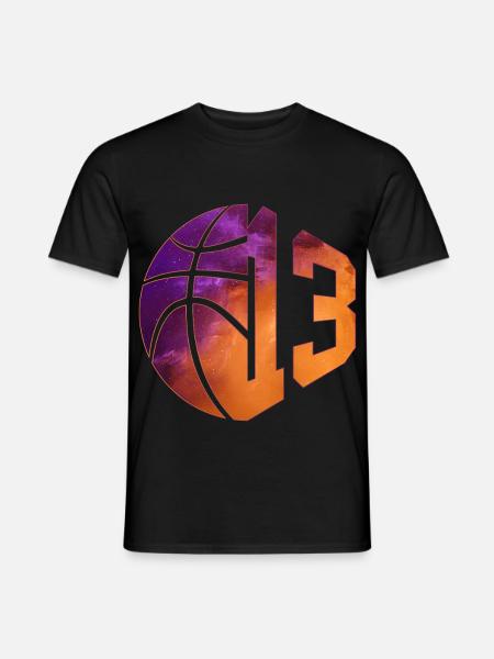 NUMMER 13 BASKETBALL 13. GEBURTSTAG - Männer T-Shirt - Schwarz