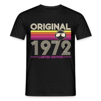Original 1972 Vintage Edition - Men's T-Shirt - black - Front - AI Model Male 178 light (178cm)