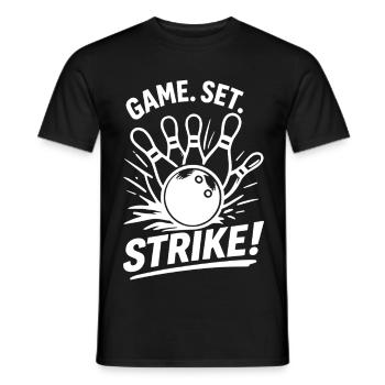 Ensemble de jeu : Strike Bowling Champion Sport Look - T-shirt homme - noir - Devant - AI Model Male 178 light (178cm)