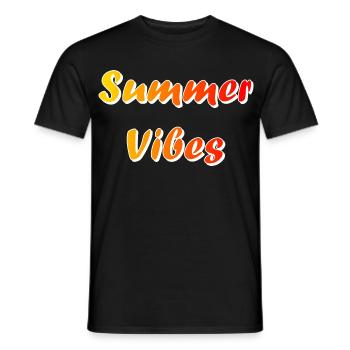 Sommerliche Vibes - Männer T-Shirt - Schwarz - Vorne - AI Model Male 178 light (178cm)