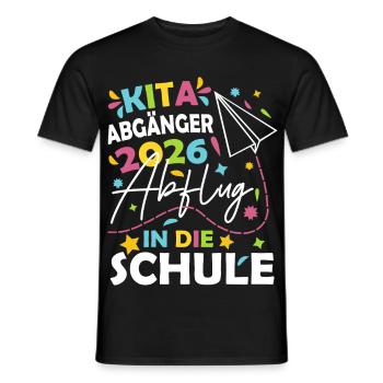 Kita Abgänger 2026 - Männer T-Shirt - Schwarz - Vorne - AI Model Male 178 light (178cm)