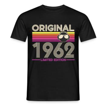 Original 1962 Édition limitée - T-shirt homme - noir - Devant - AI Model Male 178 light (178cm)