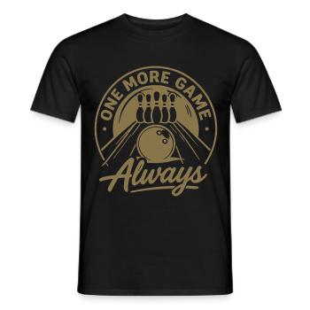 Un jeu de plus : toujours un sport de quilles - T-shirt homme - noir - Devant - AI Model Male 178 light (178cm)