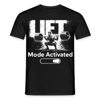 Mode Levée Chemise activée Entraînement de fitness Salle de sport - T-shirt homme - noir - Devant - AI Model Male 178 light (178cm)