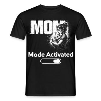 Mom Mode Activated Shirt Funny Mother Gift - Men's T-Shirt - black - Front - AI Model Male 178 light (178cm)