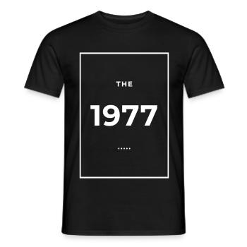 1977 - Légendaire depuis 1977 Édition Limitée 1977 - T-shirt homme - noir - Devant - AI Model Male 178 light (178cm)