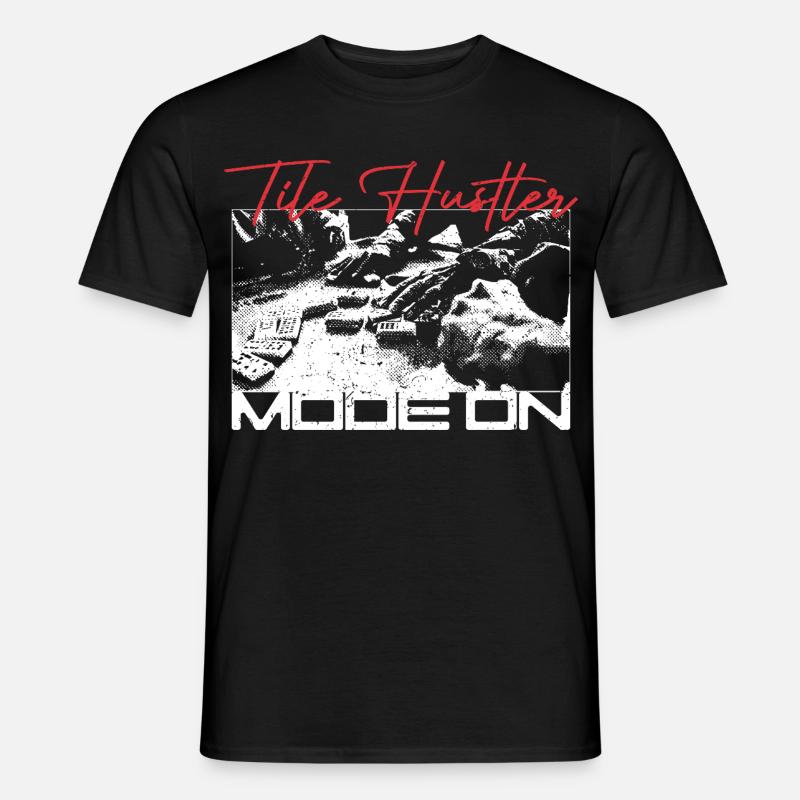 Domino Tile Hustler Mode On - Mænd T-shirt - sort