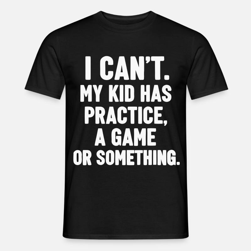 Non posso, mio figlio ha il gioco di prova - T-shirt uomo - nero
