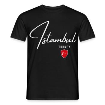 Istanbul Turquie, design élégant Istanbul - T-shirt homme - noir - Devant - AI Model Male 178 light (178cm)