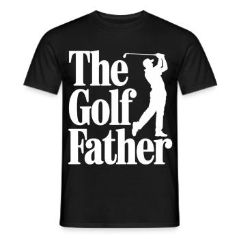The Golf Father T-Shirt Funny Golf Dad Father's Day - Men's T-Shirt - black - Front - AI Model Male 178 light (178cm)