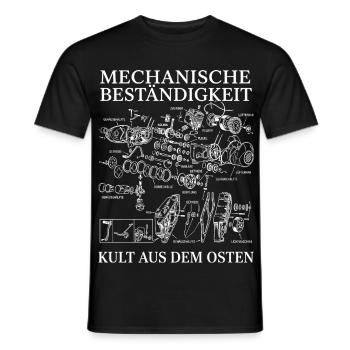 Mechanische Beständigkeit Moped Motor Kult - Männer T-Shirt - Schwarz - Vorne - AI Model Male 178 light (178cm)